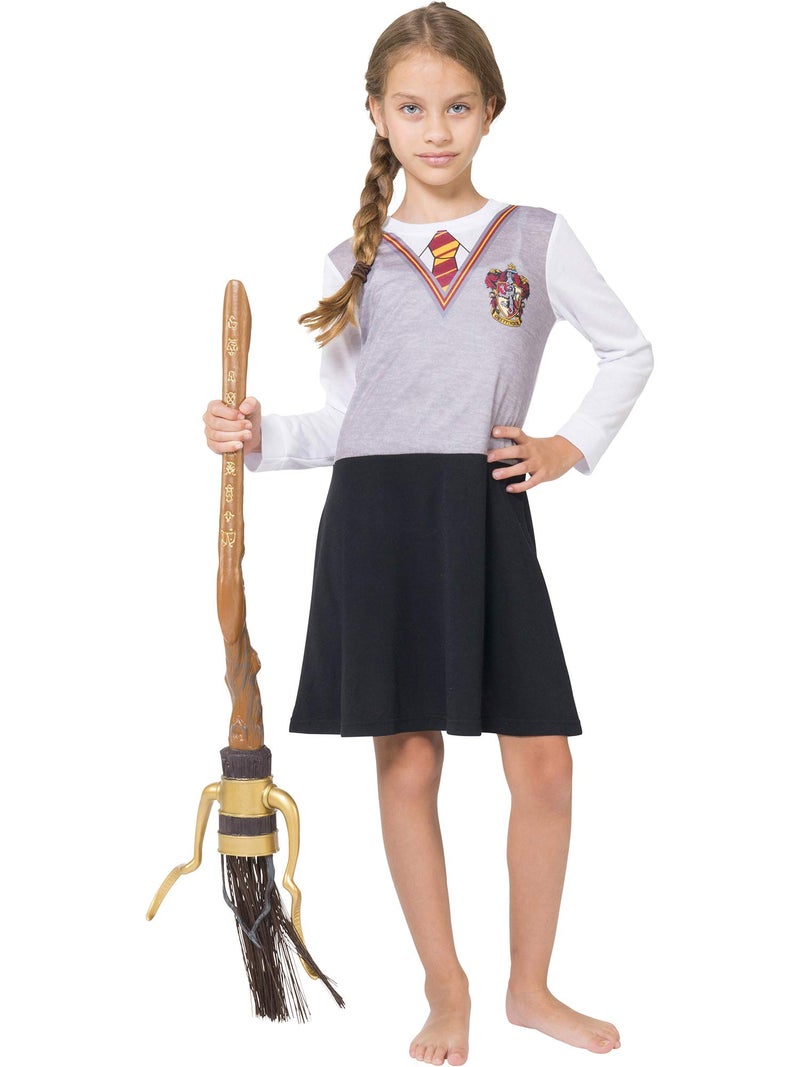 Harry Potter Big Girls Hermoine Gryffindor Uniform Night Gown by Intimo, Gray, 6/6X - Image 1